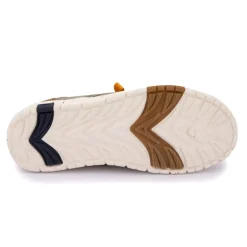 Baskets en toile kaki semelle tacheté Homme DOCKERS BY GERLI