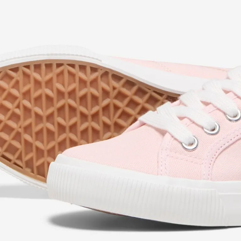 Baskets en toile nicola à lacets blancs Femme ONLY