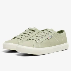 Baskets en toile nicola à lacets blancs Femme ONLY