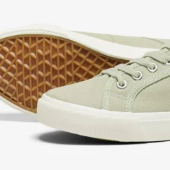 Baskets en toile nicola à lacets blancs Femme ONLY