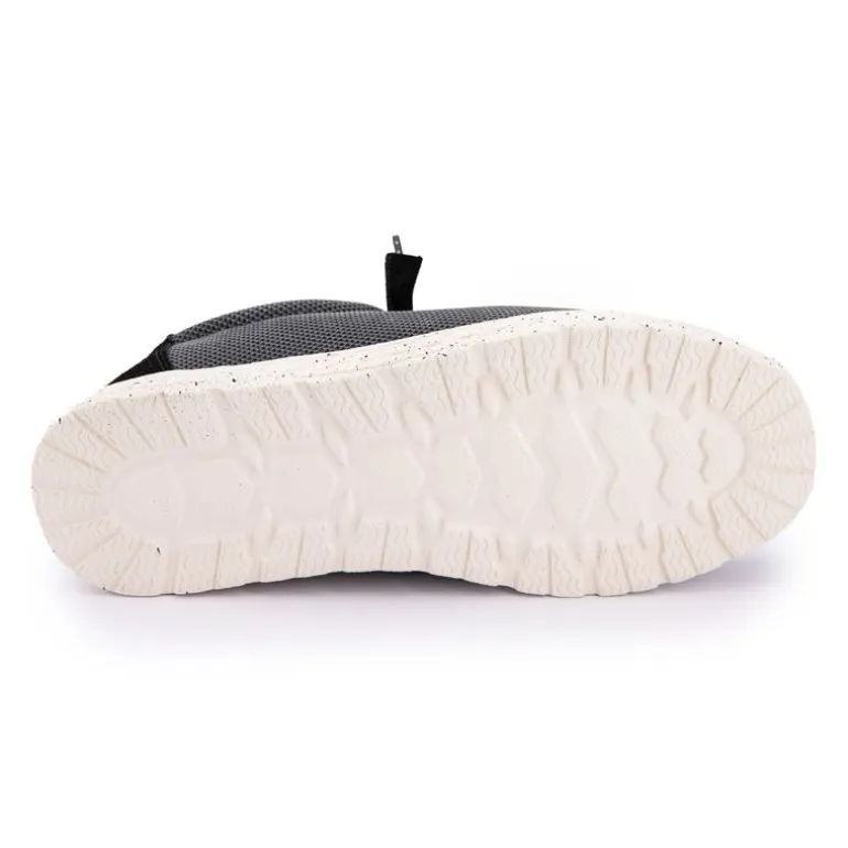 Baskets en toile noir et beige Homme NEW ONE