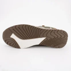 Baskets en toile olive avec zip Homme DOCKERS BY GERLI