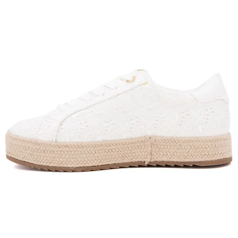 Baskets espadrille avec broderie fleurs Femme TOM TAILOR