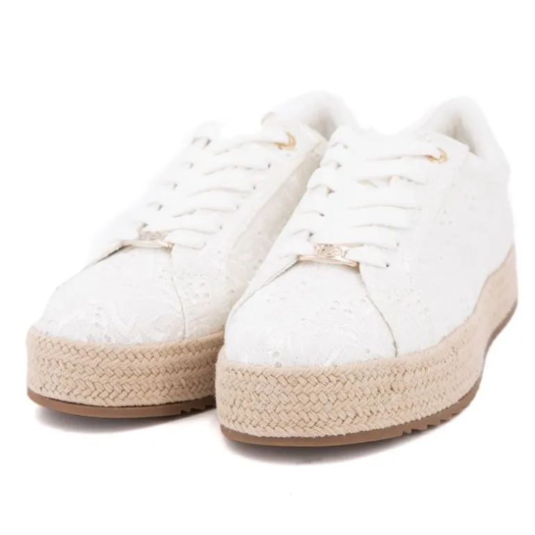 Baskets espadrille avec broderie fleurs Femme TOM TAILOR