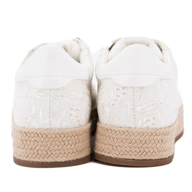 Baskets espadrille avec broderie fleurs Femme TOM TAILOR
