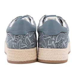 Baskets espadrille avec broderie fleurs Femme TOM TAILOR