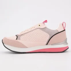 Baskets full rose semelle épaisse logo gold Femme US POLO