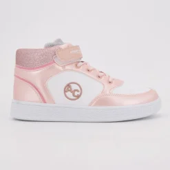 Baskets hautes à paillettes avec scratch Enfant AMERICAN COLLEGE