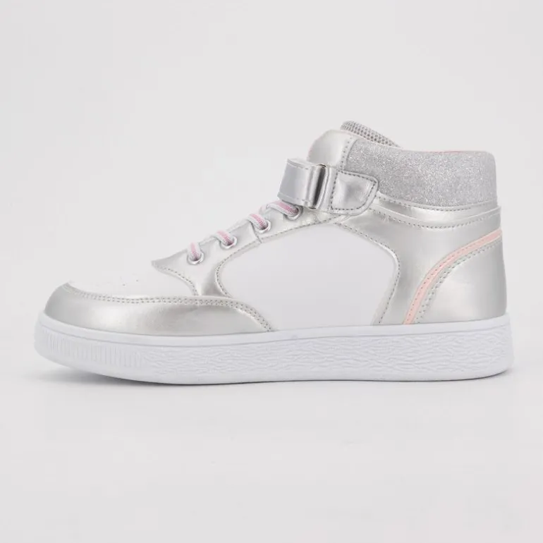 Baskets hautes à paillettes avec scratch Enfant AMERICAN COLLEGE