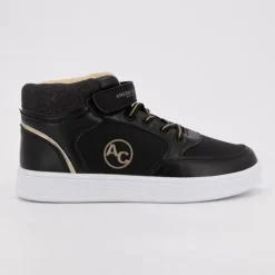 Baskets hautes à paillettes avec scratch Enfant AMERICAN COLLEGE