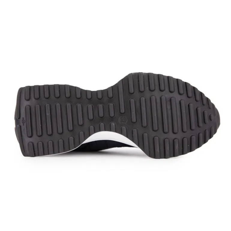 Baskets jean bleu marine en cuir Femme URBAN