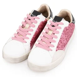 Baskets lane glitter g à pailettes roses Enfant PEPE JEANS