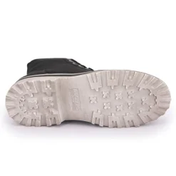 Baskets montantes à lacets zippées semelle crantée blanche usée Femme DOCKERS BY GERLI