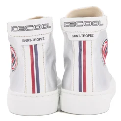 Baskets montantes argenté Femme ICECOOL SAINT TROPEZ