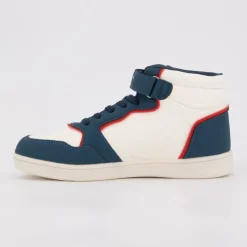 Baskets montantes avec lacets new york cheval brodé coloré Enfant AMERICAN COLLEGE