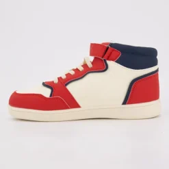 Baskets montantes avec lacets new york cheval brodé coloré Enfant AMERICAN COLLEGE