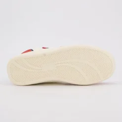 Baskets montantes avec lacets new york cheval brodé coloré Enfant AMERICAN COLLEGE