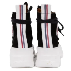 Baskets montantes cuir semelle épaisse blanc Femme ICECOOL SAINT TROPEZ