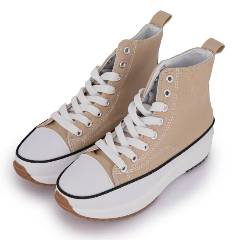 Baskets montantes Run Star Hike Plateform toile bayane Femme MANOUKIAN