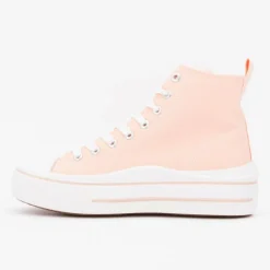 Baskets montantes toile unie melvina Femme BURTON OF LONDON