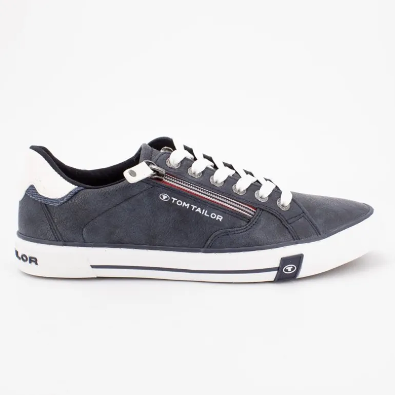 Baskets navy avec fermeture éclair Homme TOM TAILOR