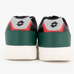 Baskets noires détail coloré à lacets Homme LOTTO