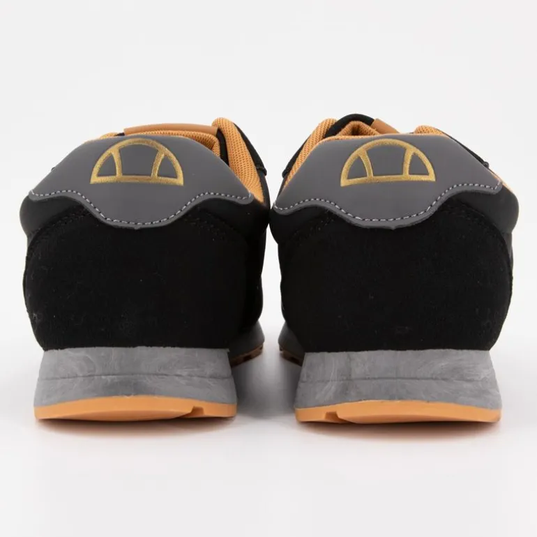 Baskets noires logo doré semelle grises Homme ELLESSE