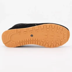 Baskets noires logo doré semelle grises Homme ELLESSE