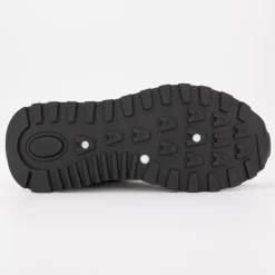 Baskets noires semelle blanche à lacets blancs Femme ELLESSE