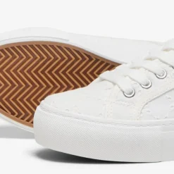 Baskets noomi brodé en toile à lacets Femme ONLY