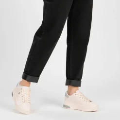 Baskets orange pastel paillettes silver peony asuka Femme US POLO