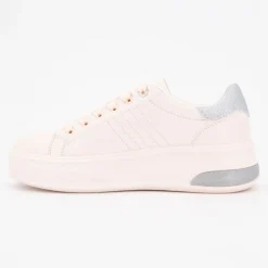 Baskets orange pastel paillettes silver peony asuka Femme US POLO