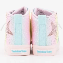 Baskets rainbow pailettes à strass avec zip Enfant SKECHERS