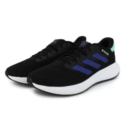Baskets Response Runner Noires Détails Bleus et Verts Homme ADIDAS
