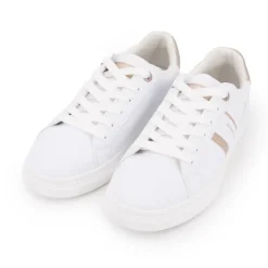 Baskets rose gold avec lacets blancs Femme TOM TAILOR