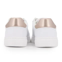 Baskets rose gold avec lacets blancs Femme TOM TAILOR