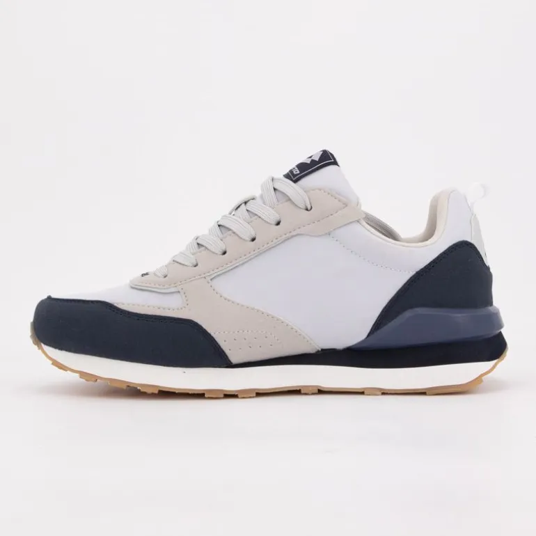 Baskets rétro twenty gris lacets gris Homme LOTTO