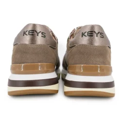 Baskets Serena cuir suédine bronze marron Femme KEYS