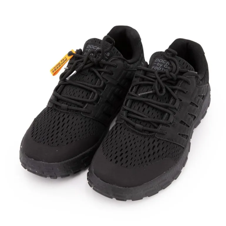 Baskets souples tissu noir avec lacets Homme DOCKERS BY GERLI