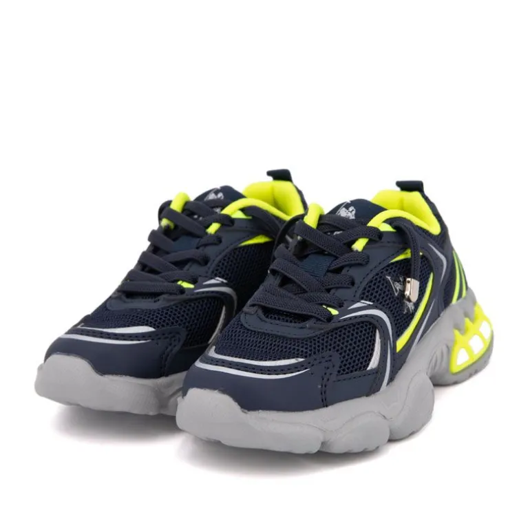 Baskets streetwear tissu avec touches de couleur Enfant US POLO