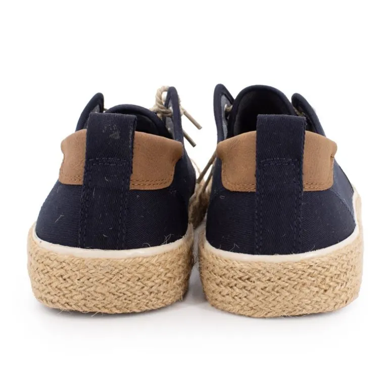 Baskets toile espadrille navy à lacets Homme TOM TAILOR