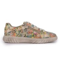 Baskets toile strass coloré multicolore avec lacets Femme ROMIKA