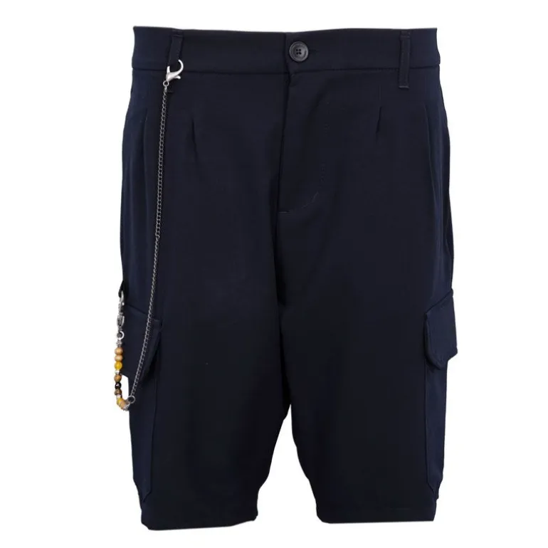 Bermuda cargo avec chaine à perles midnight blue Homme IMPERIAL