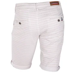 Bermuda chino à motif vigon white Homme BLAGGIO
