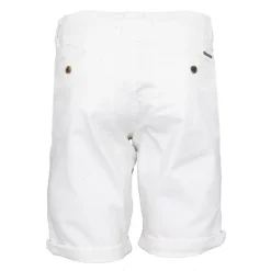 Bermuda chino blanc Bary avec revers Homme PANAME BROTHERS