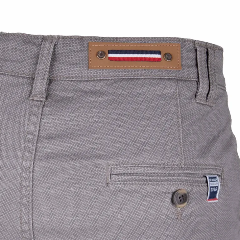 Bermuda chino coton stretch armuré Varen Homme BLAGGIO