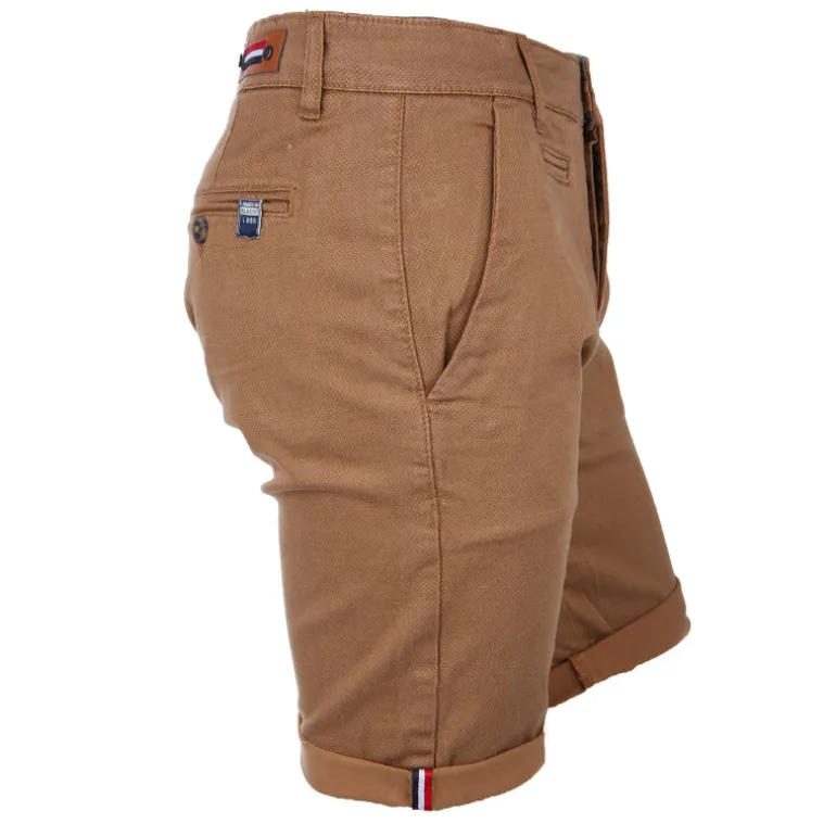 Bermuda chino coton stretch armuré Varen Homme BLAGGIO