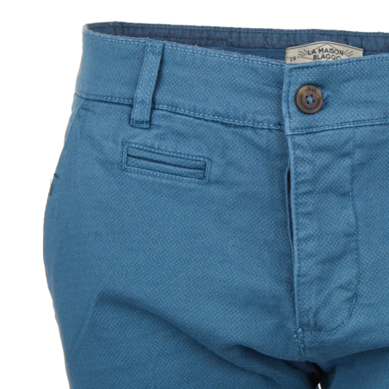 Bermuda chino coton stretch armuré Varen Homme BLAGGIO