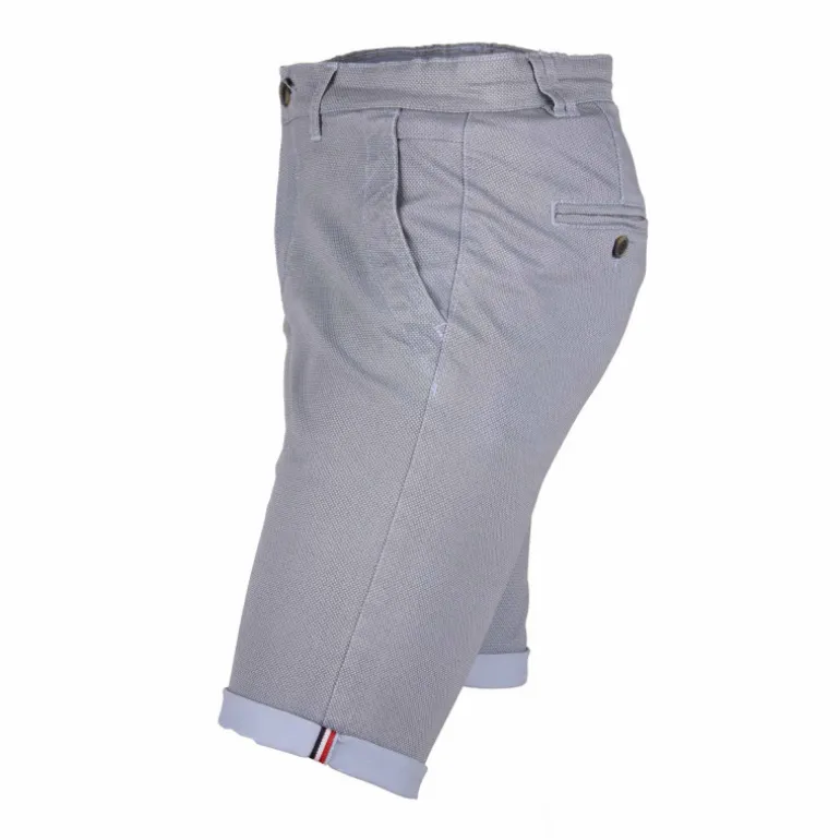 Bermuda chino coton stretch armuré Varen Homme BLAGGIO