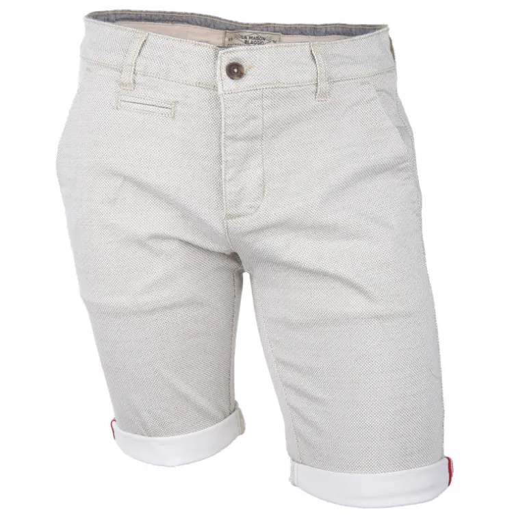 Bermuda chino coton stretch armuré Varen Homme BLAGGIO